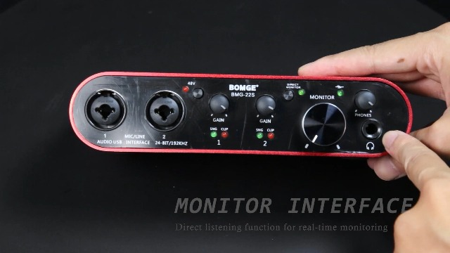 BOMGE USB オーディオ インターフェイス 24 ビット/192 kHz S8875780fb042404298876a3c73d11